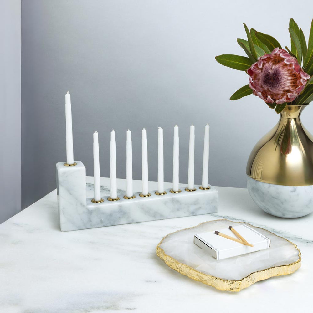 Menorah Specchio Acrilico ( Varie Taglie Disponibili Menorah Specchio Acrilico ( Varie Taglie Disponibili