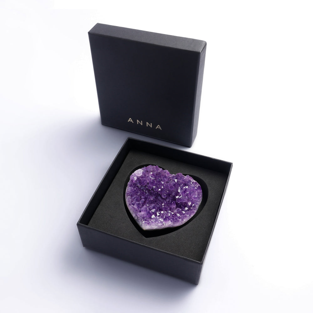 Mini Cuore In Ametrina 2.5 Cm – Cristallo Naturale Per Chakra E Meditazione, Vergine/Capricorno/Acquario/Pesci