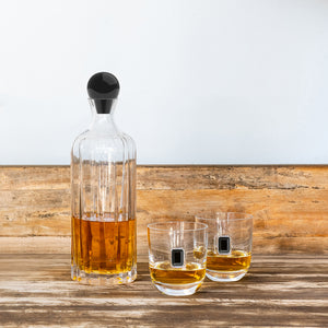 Elevo Liquor Decanter, Obsidian - ANNA New York