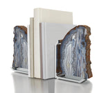 Fim Bookends, Agate & Silver, Set of 2 - ANNA New York