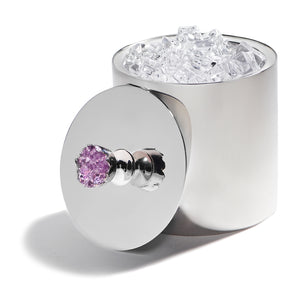 Hospitality Ice Bucket, Amethyst & Silver - ANNA New York