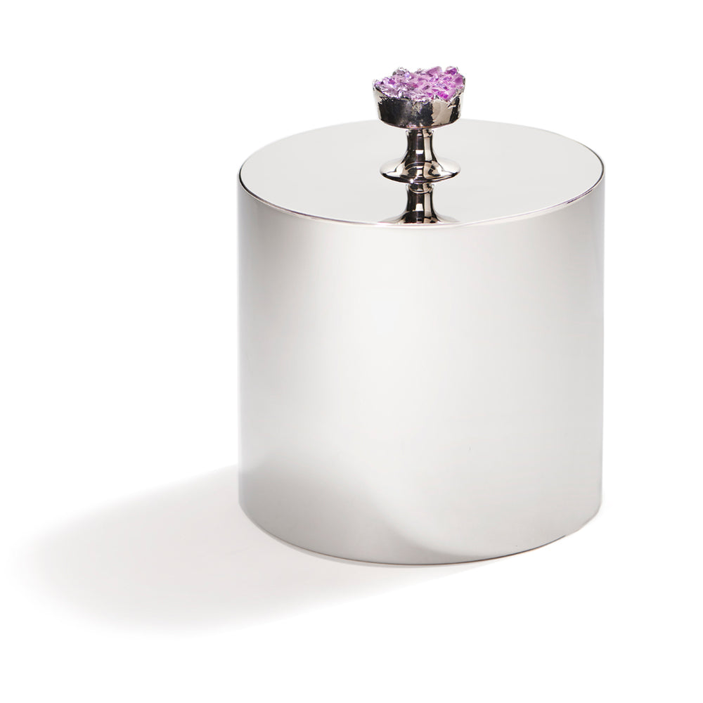 Hospitality Ice Bucket, Amethyst & Silver - ANNA New York