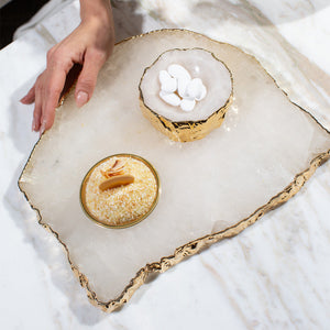 Kiva Platter 24k Gold - ANNA New York
