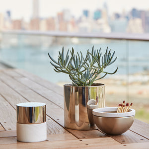 La Cire Candle, Alabaster & Silver - ANNA New York