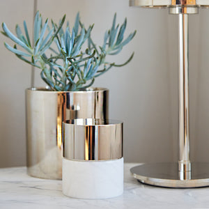 La Cire Candle, Alabaster & Silver - ANNA New York