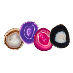 Pedra Gemstone Agate Coasters - ANNA New York