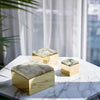 Scatola Box Pure Brass / Alabaster - ANNA New York