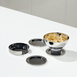 Striations Nut Bowl, Silver - ANNA New York