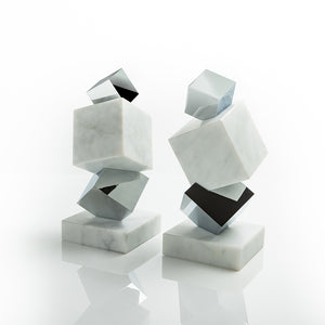 Torre Objet, Marble & Silver - ANNA New York