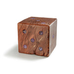 X-AFORA Cape Amethyst and Wood Dice Bookend - ANNA New York