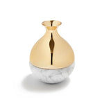 Dual Bud Vase Marble & Gold - ANNA New York