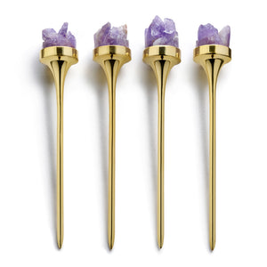 Hospitality Druze Gemstone Cocktail Picks- NEW! - ANNA New York