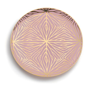 
            
                Load image into Gallery viewer, Talianna Lilypad Dessert Plates S/4, Colors w/Gold - ANNA New York
            
        
