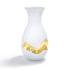 Talianna Oro Vase, White w/Gold - ANNA New York