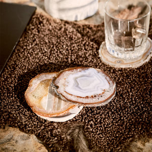 Pedra Gemstone Agate Coasters - ANNA New York