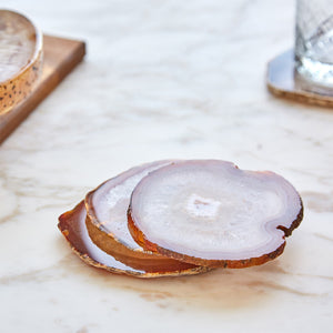 Pedra Gemstone Agate Coasters - ANNA New York