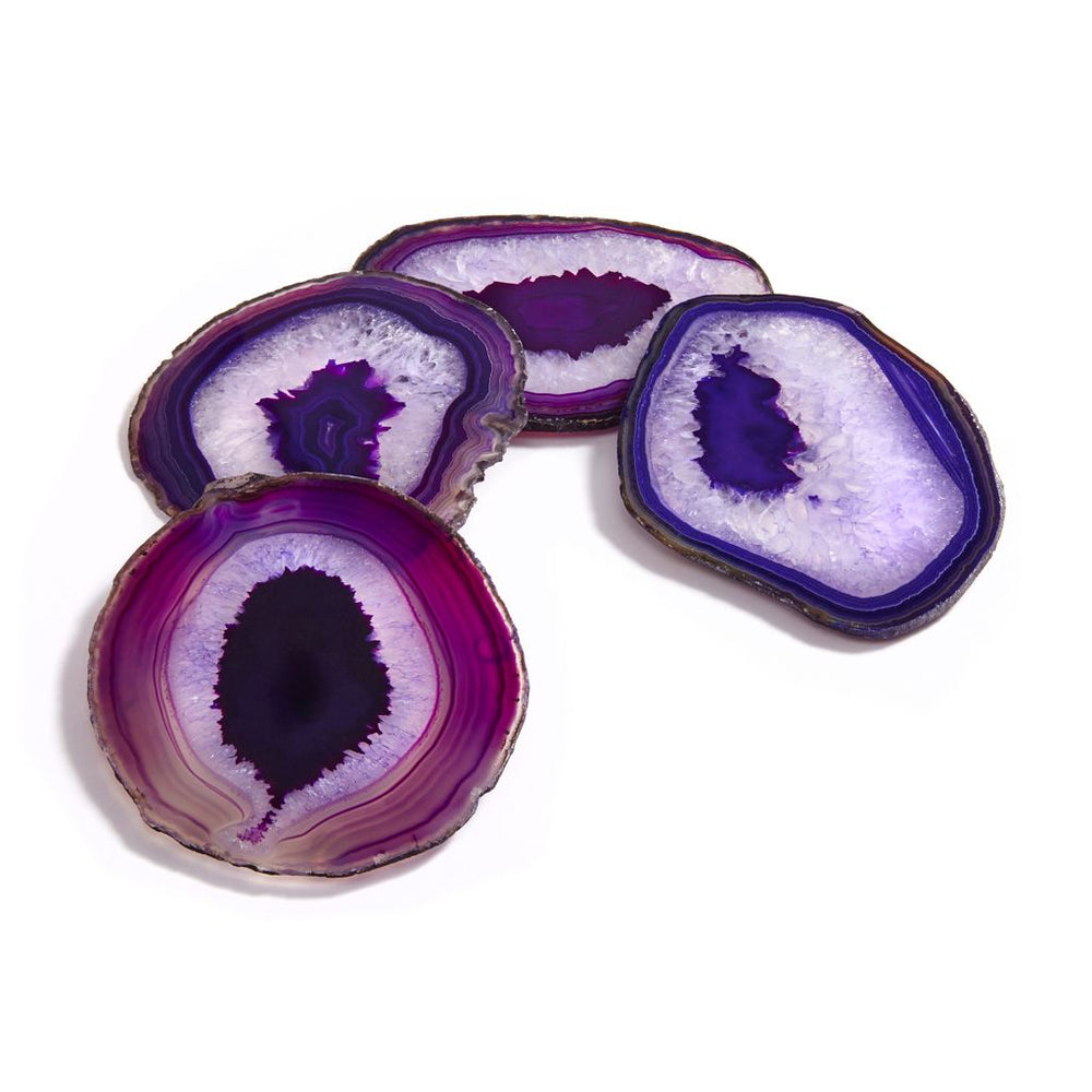 
            
                Load image into Gallery viewer, Pedra Gemstone Agate Coasters - ANNA New York
            
        